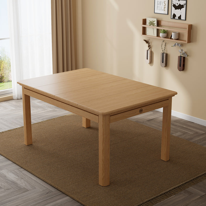 Board Game Table, oak, top closed