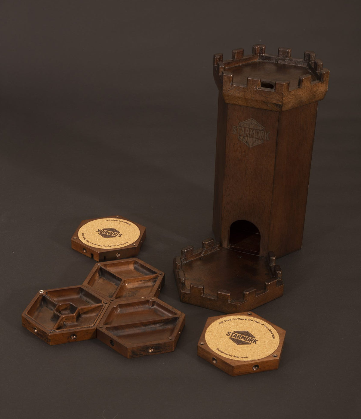 Dice Tower with coasters