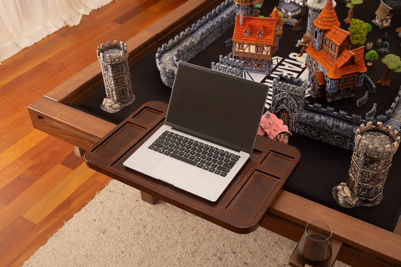 Player desk, walnut