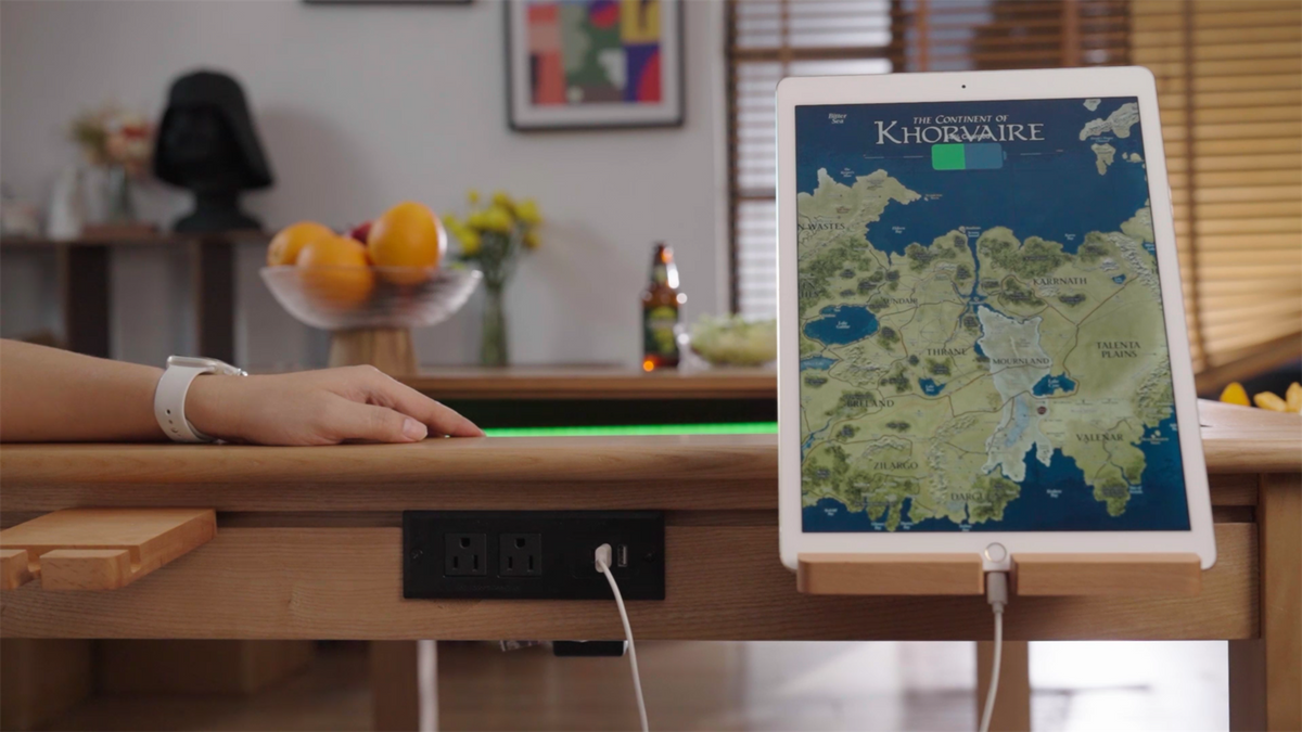 Power module with a tablet