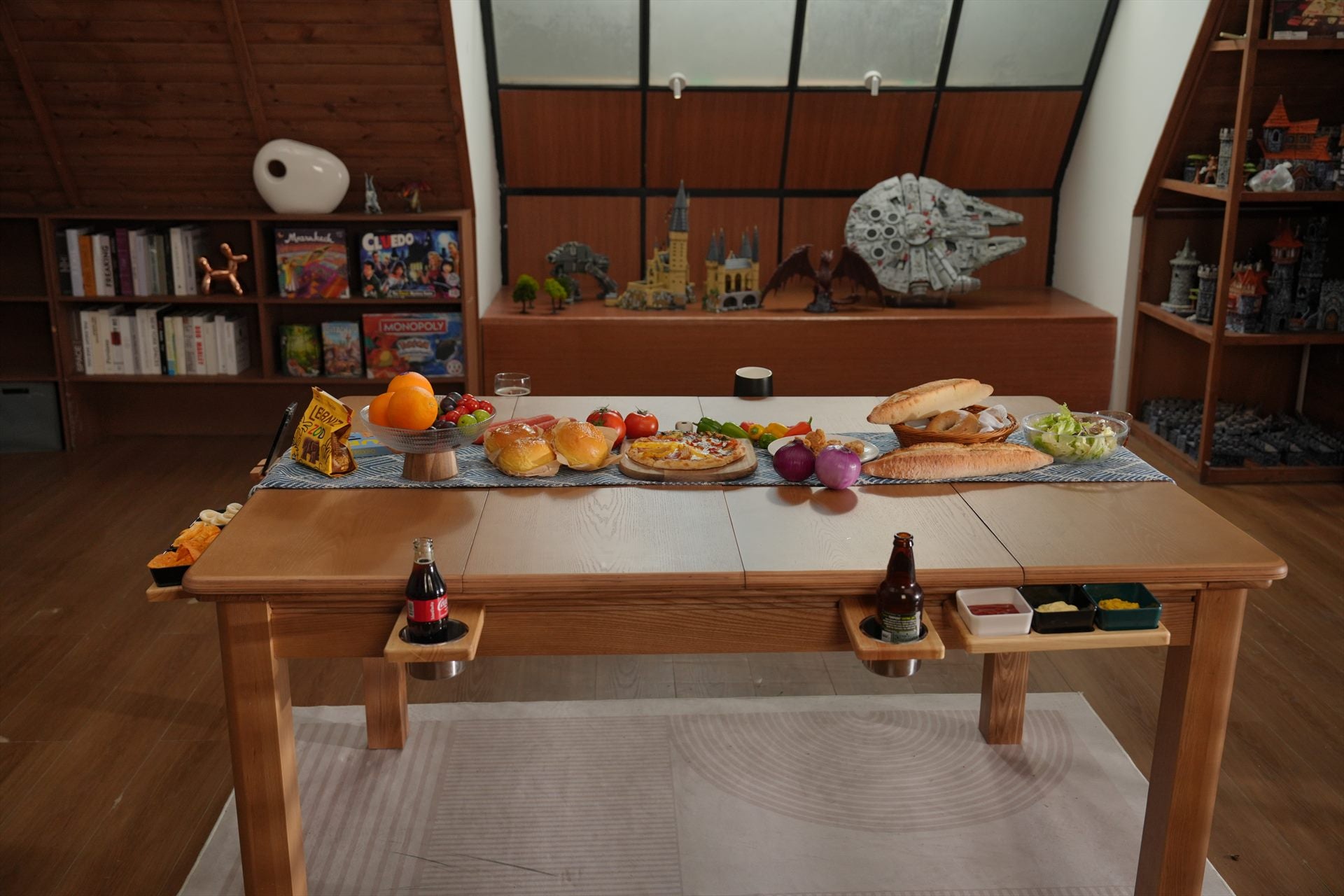 Board Game Table set for dinner
